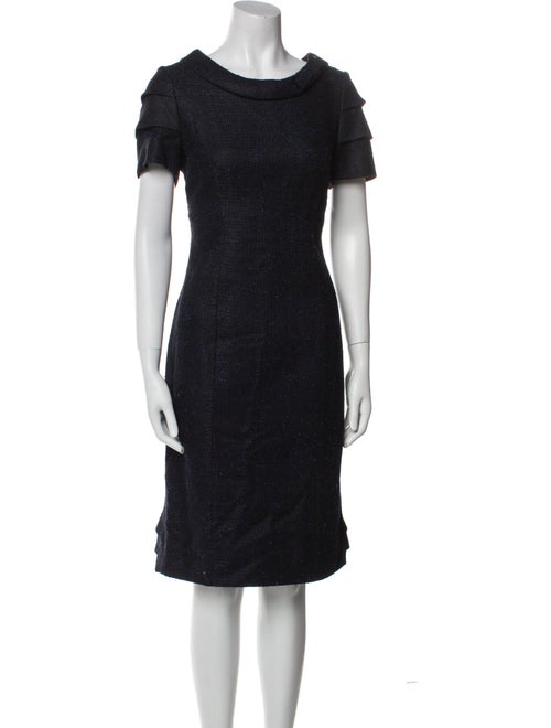 Rena Lange Cowl Neck Knee-Length Dress