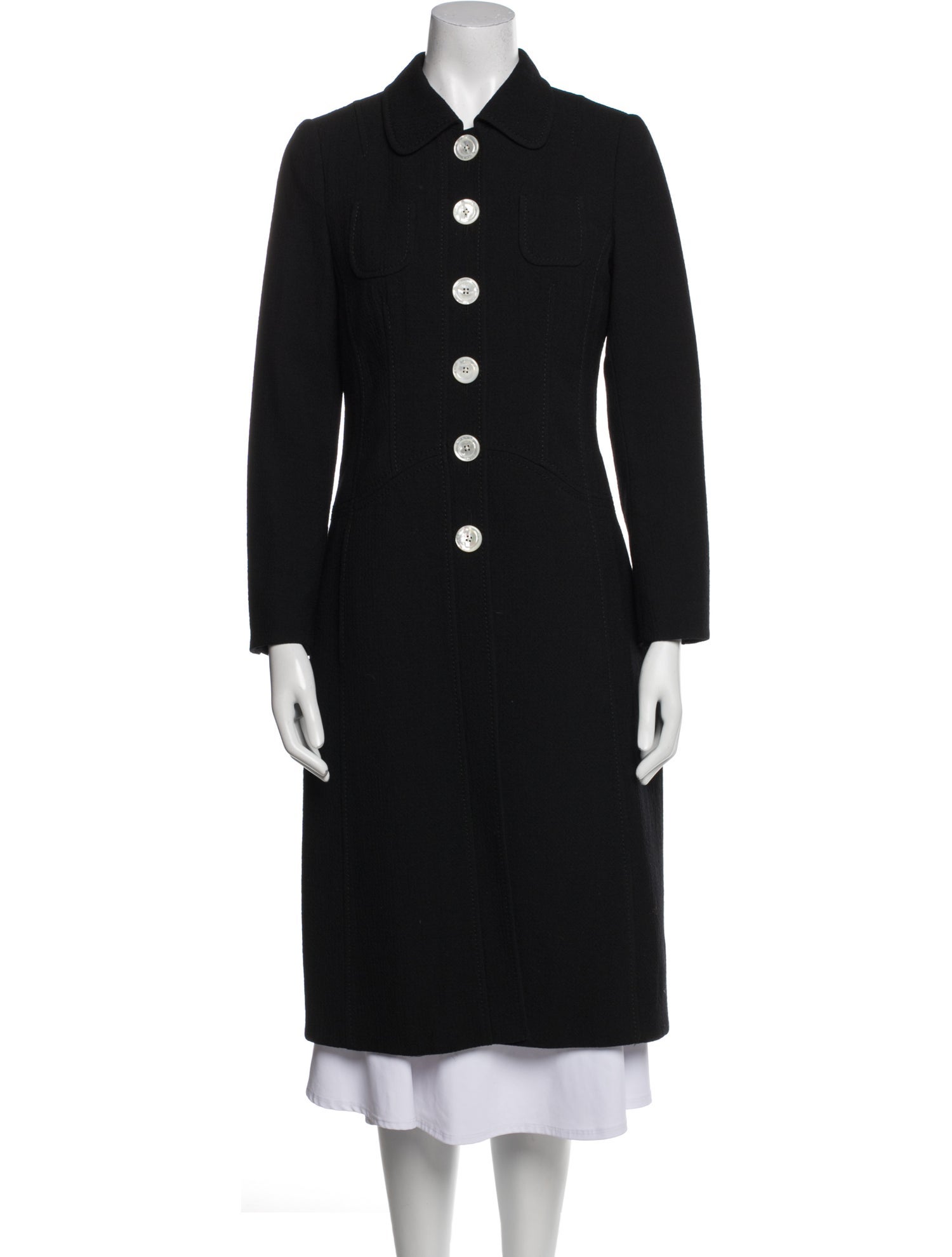 Rena Lange Virgin Wool Peacoat