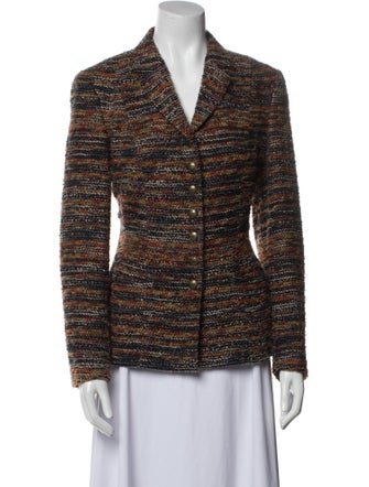 Rena Lange Tweed Pattern Blazer