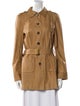 Rena Lange Goat Leather Trench Coat