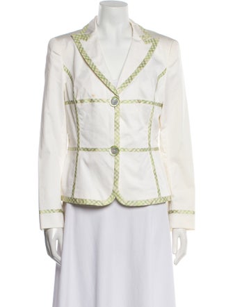 Rena Lange Plaid Print Blazer