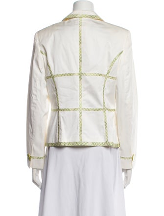 Rena Lange Plaid Print Blazer