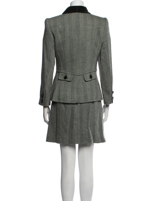 Rena Lange Wool Striped Dress Set