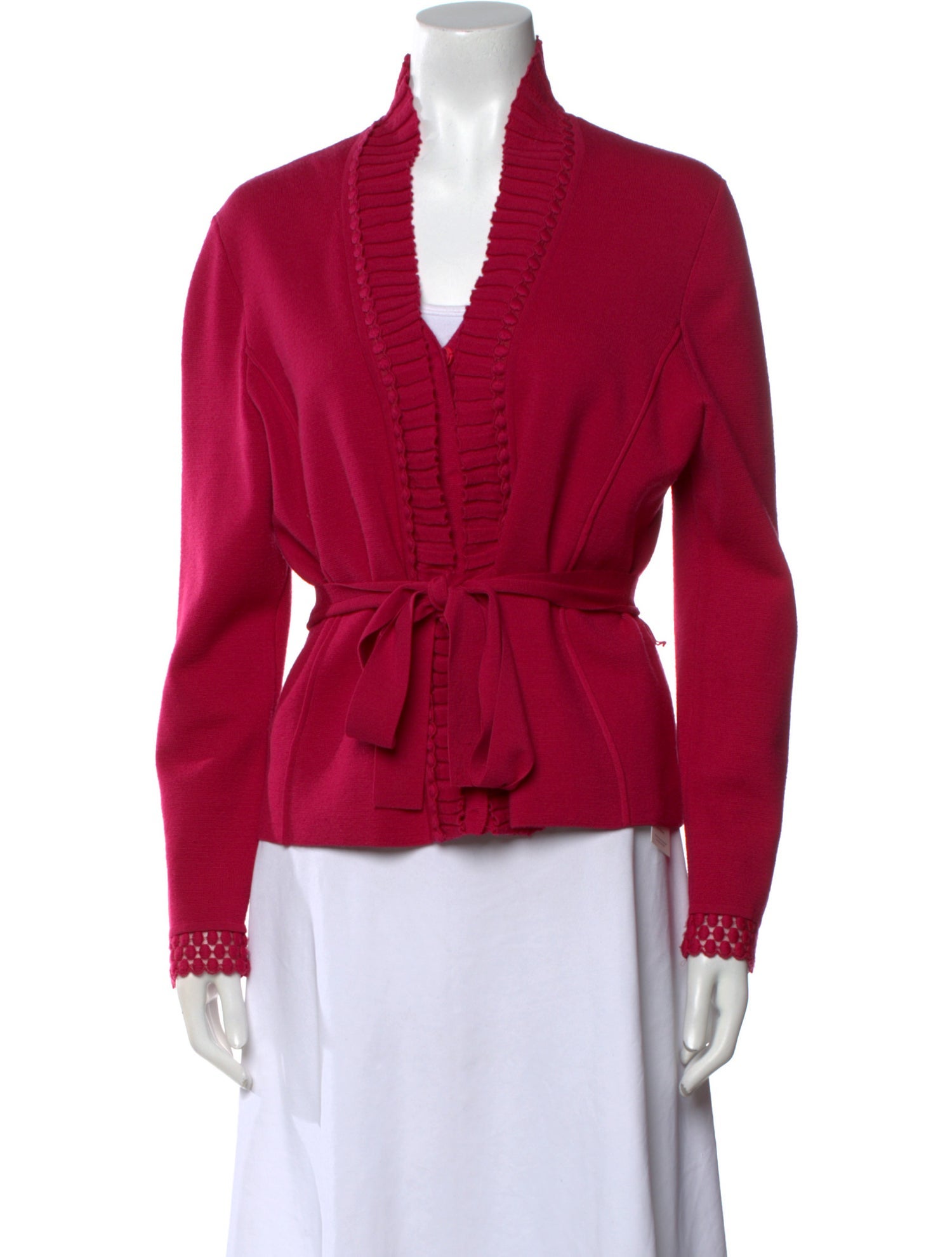 Rena Lange Virgin Wool V-Neck Sweater