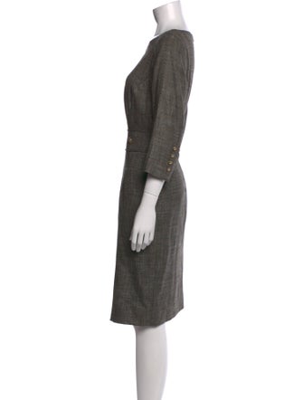 Rena Lange Virgin Wool Knee-Length Dress