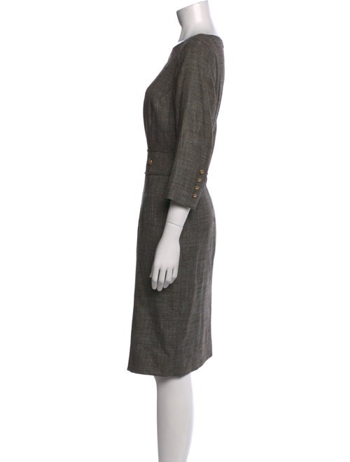 Rena Lange Virgin Wool Knee-Length Dress
