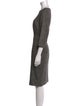 Rena Lange Virgin Wool Knee-Length Dress
