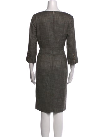 Rena Lange Virgin Wool Knee-Length Dress