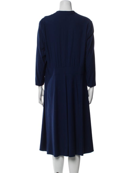 Rena Lange V-Neck Midi Length Dress