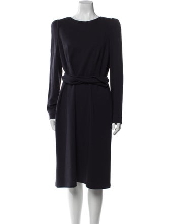 Rena Lange Virgin Wool Midi Length Dress