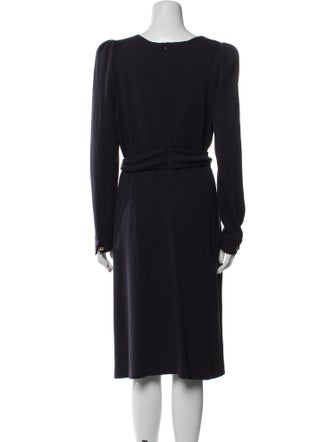 Rena Lange Virgin Wool Midi Length Dress
