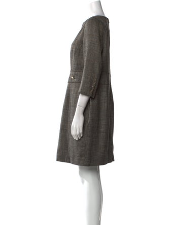 Rena Lange Bateau Neckline Mini Dress