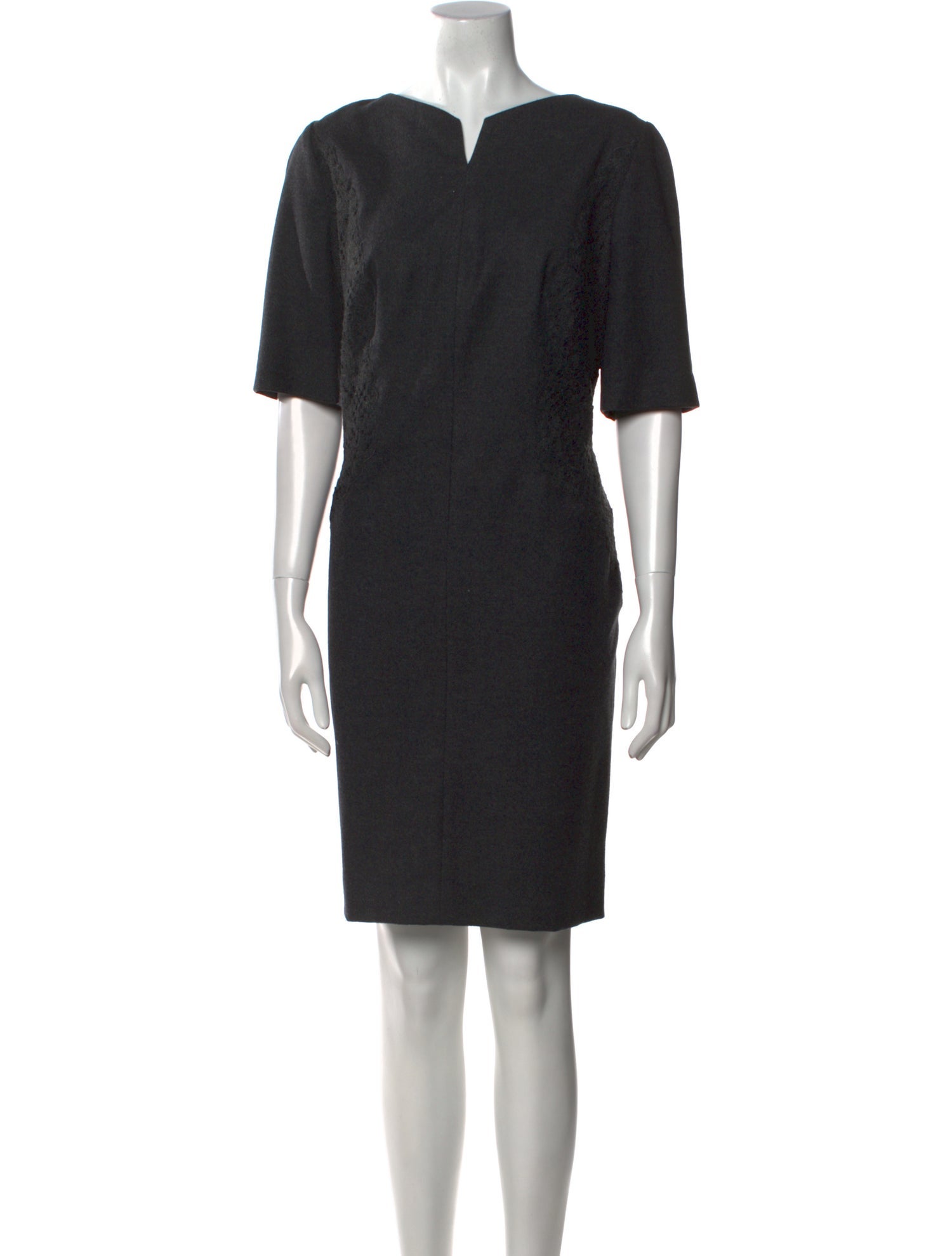 Rena Lange Virgin Wool Knee-Length Dress