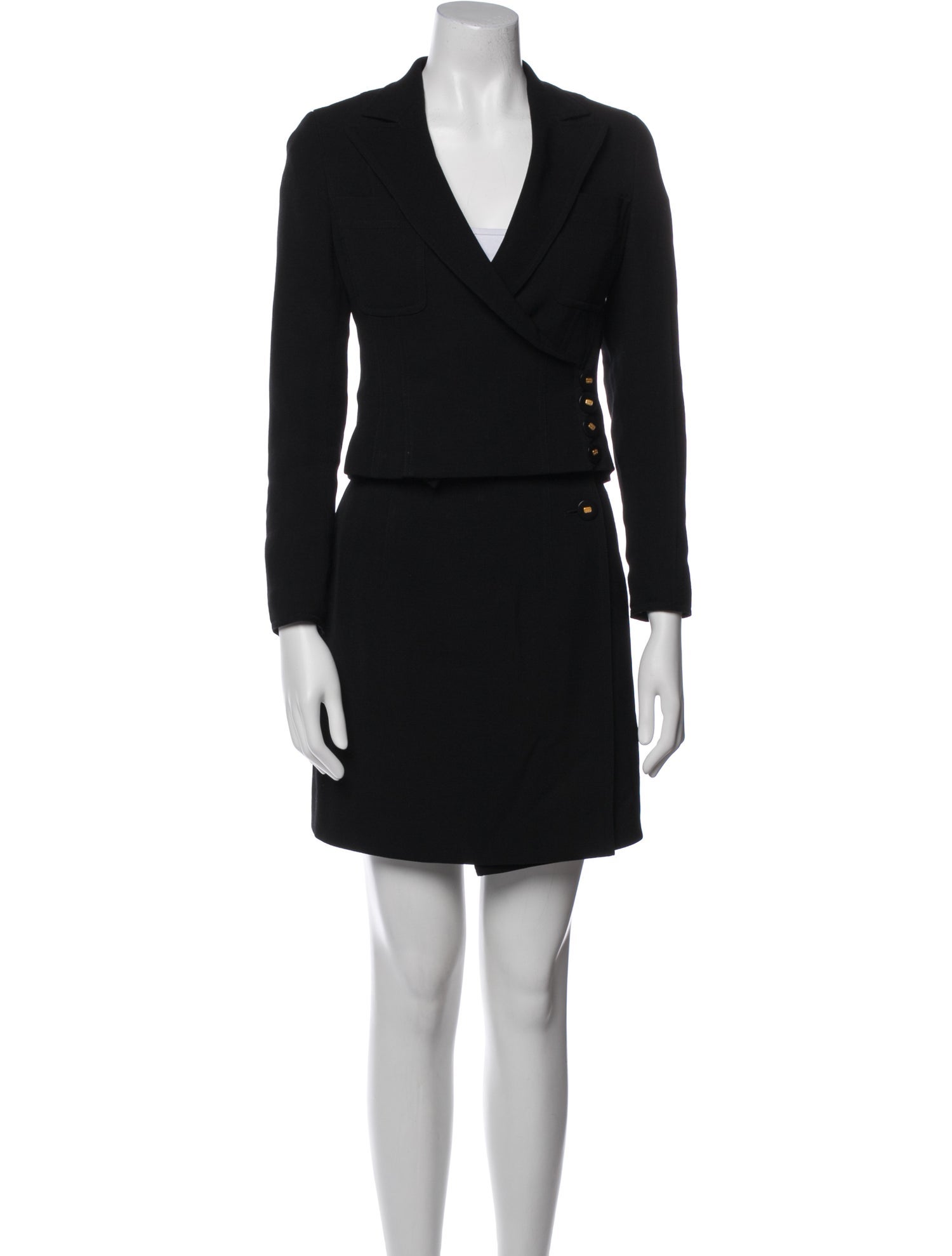 Rena Lange Virgin Wool Skirt Suit