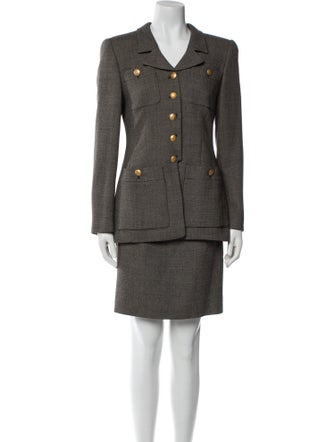 Rena Lange Wool Skirt Suit