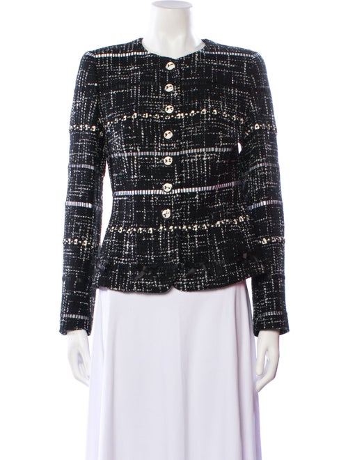 Rena Lange Tweed Pattern Evening Jacket