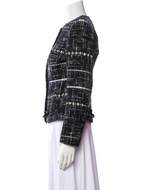 Rena Lange Tweed Pattern Evening Jacket