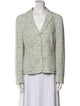 Rena Lange Silk Tweed Pattern Blazer