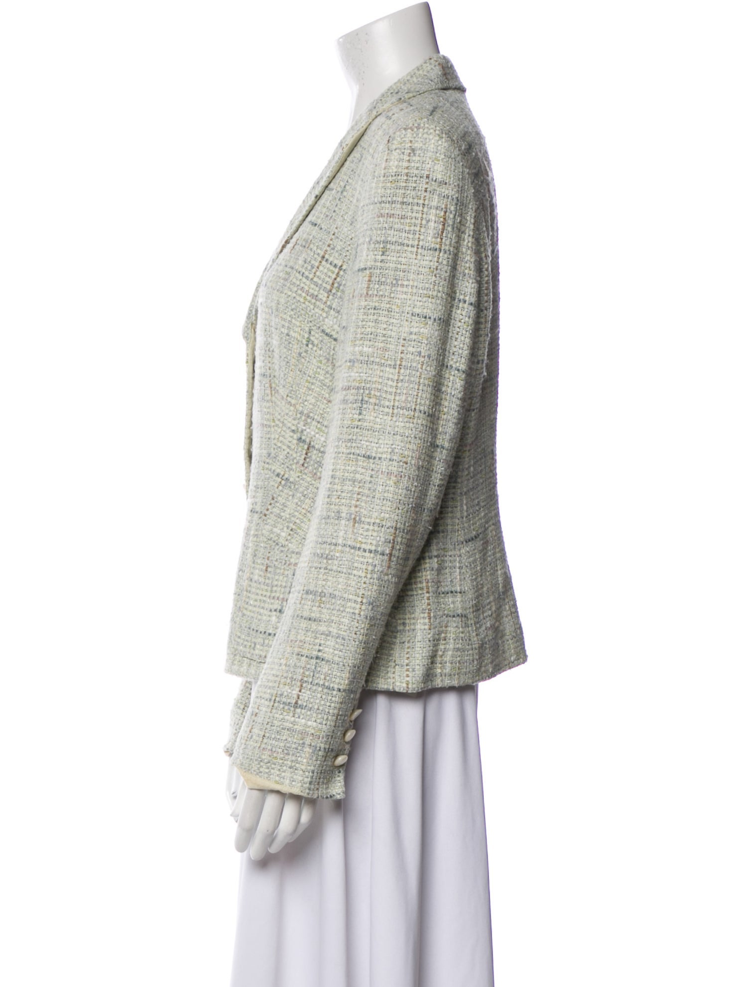 Rena Lange Silk Tweed Pattern Blazer