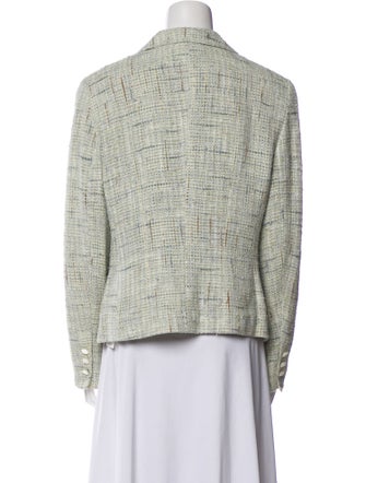 Rena Lange Silk Tweed Pattern Blazer