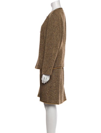 Rena Lange Tweed Pattern Skirt Set