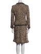 Rena Lange Virgin Wool Tweed Pattern Skirt Set