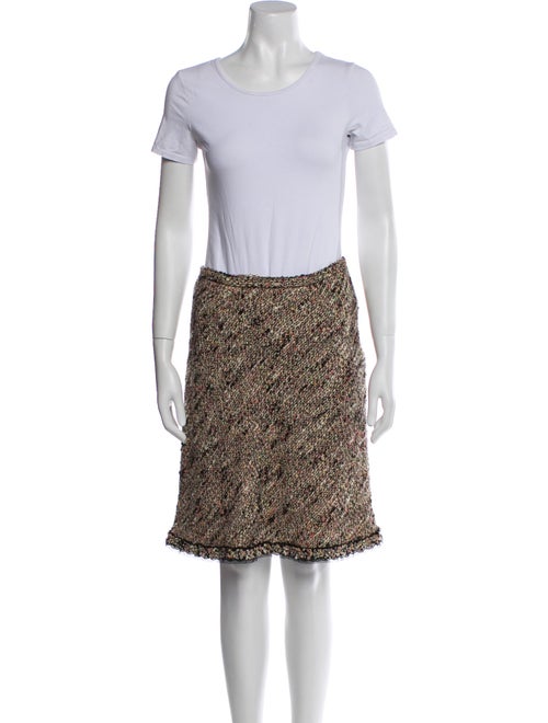 Rena Lange Virgin Wool Tweed Pattern Skirt Set
