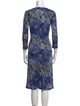 Rena Lange Printed Knee-Length Dress