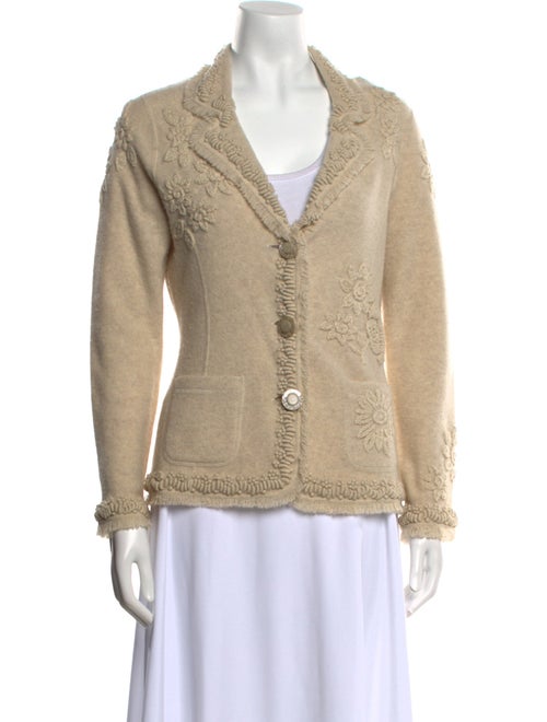 Rena Lange Virgin Wool V-Neck Sweater