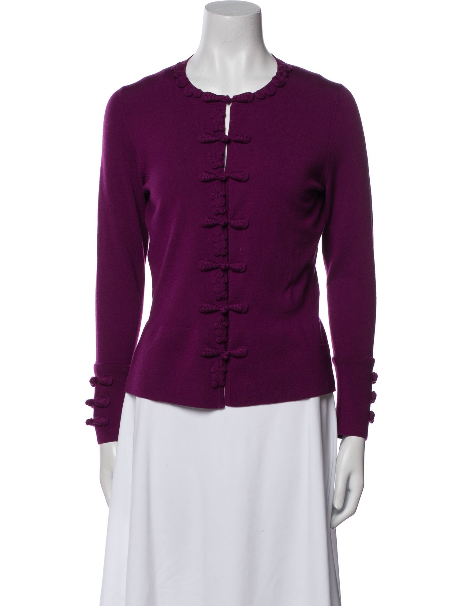 Rena Lange Virgin Wool Scoop Neck Sweater