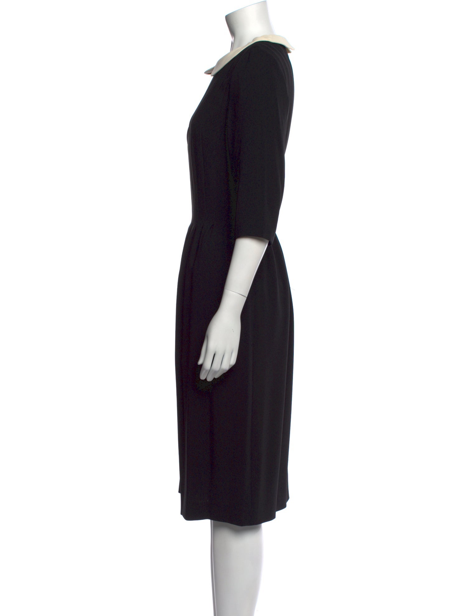 Rena Lange Crew Neck Midi Length Dress