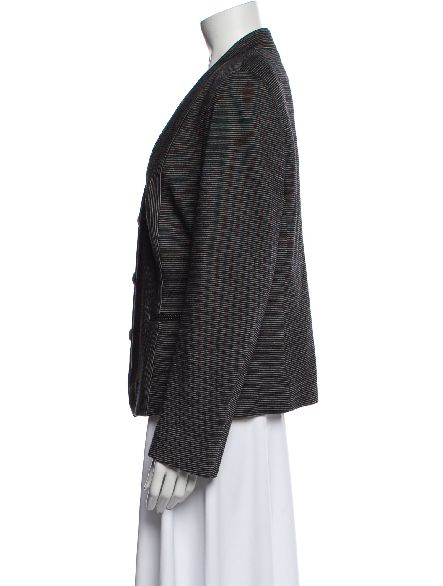 Rena Lange Wool Striped Blazer