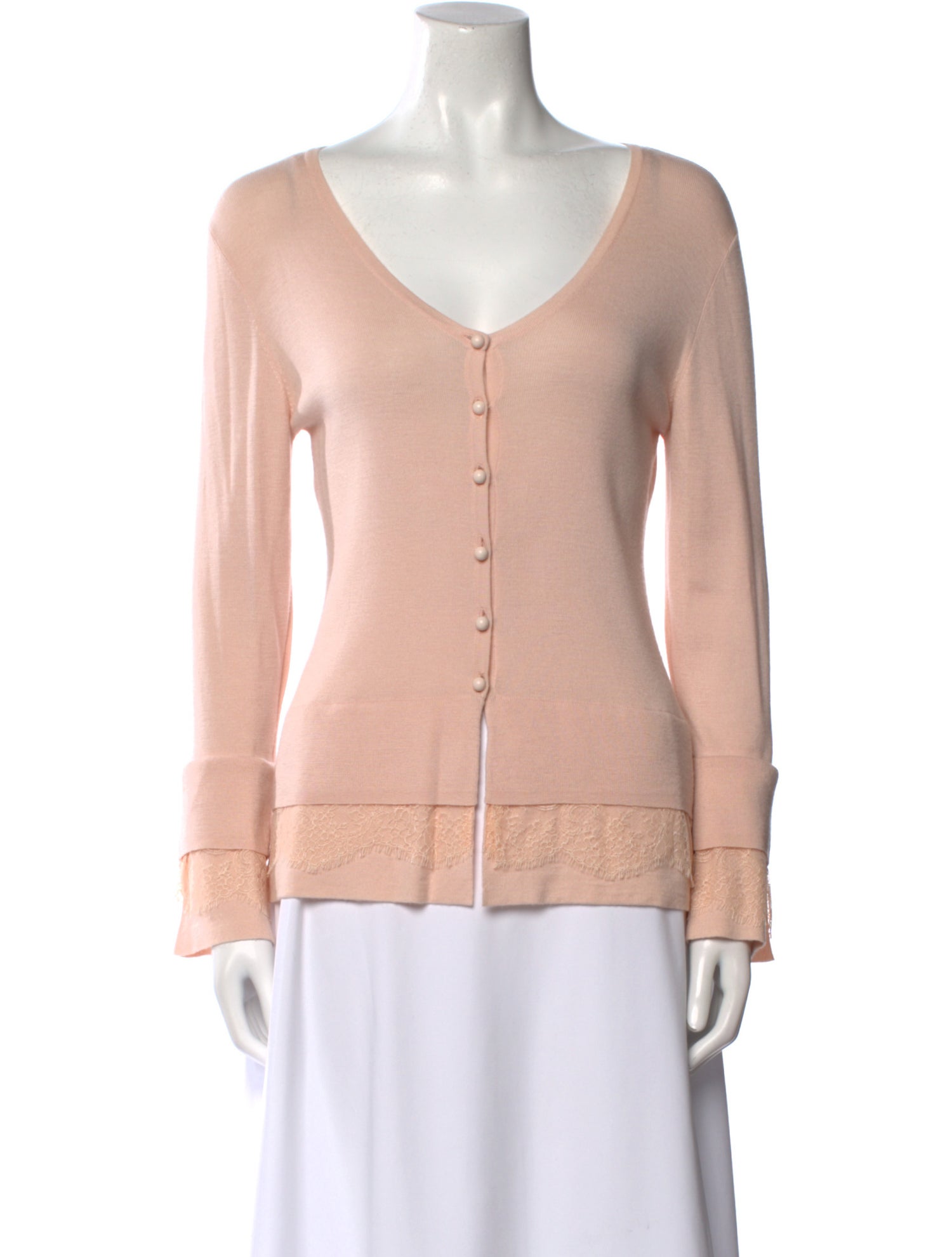 Rena Lange Wool V-Neck Sweater