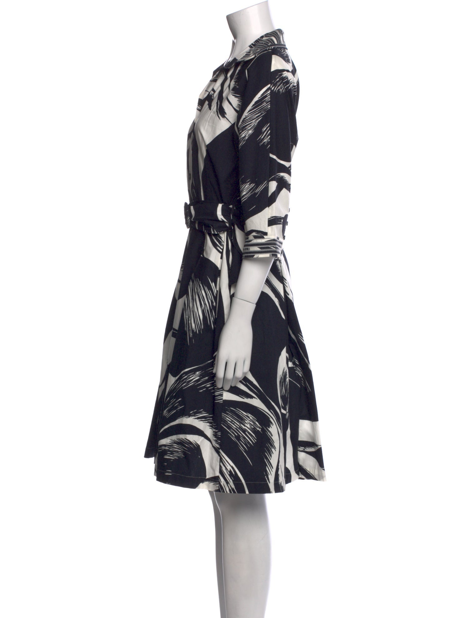 Rena Lange Printed Knee-Length Dress