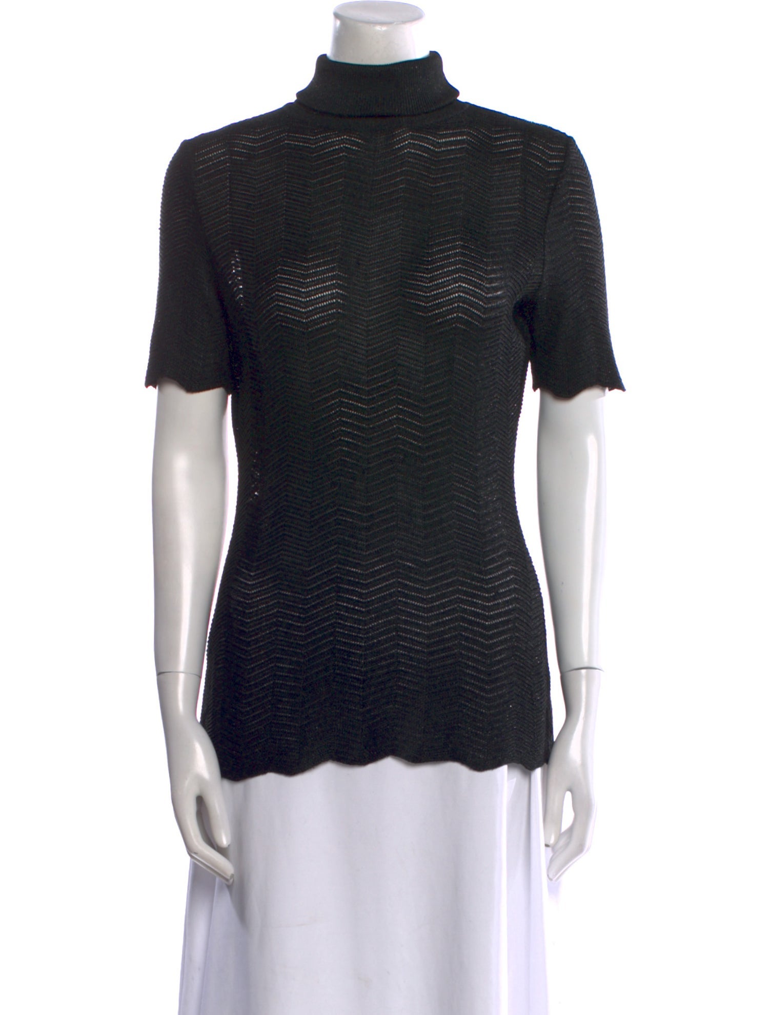 Rena Lange Linen Turtleneck Sweater