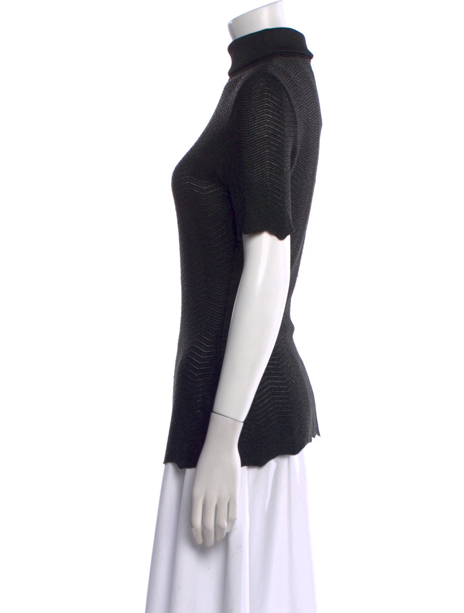 Rena Lange Linen Turtleneck Sweater