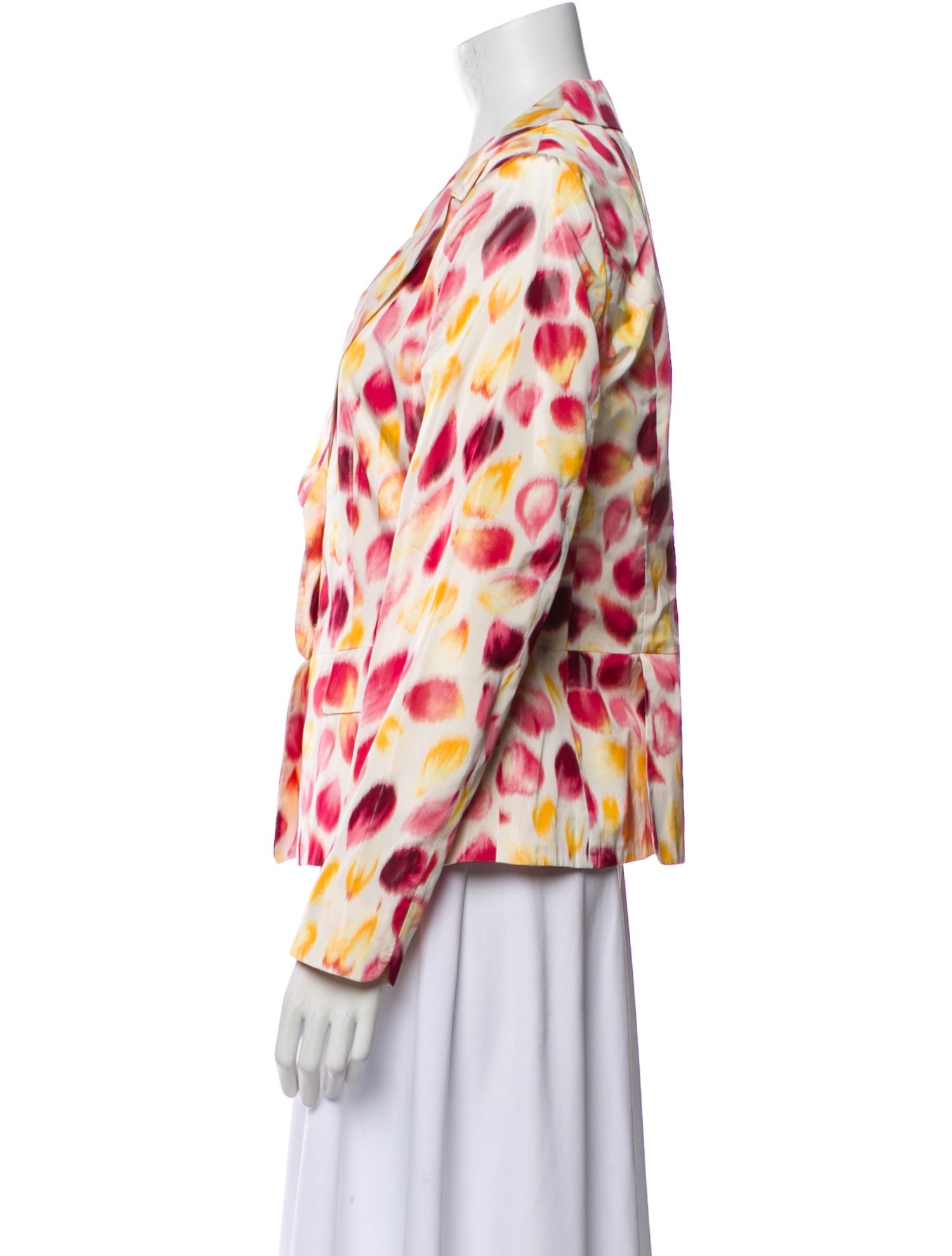Rena Lange Silk Printed Blazer