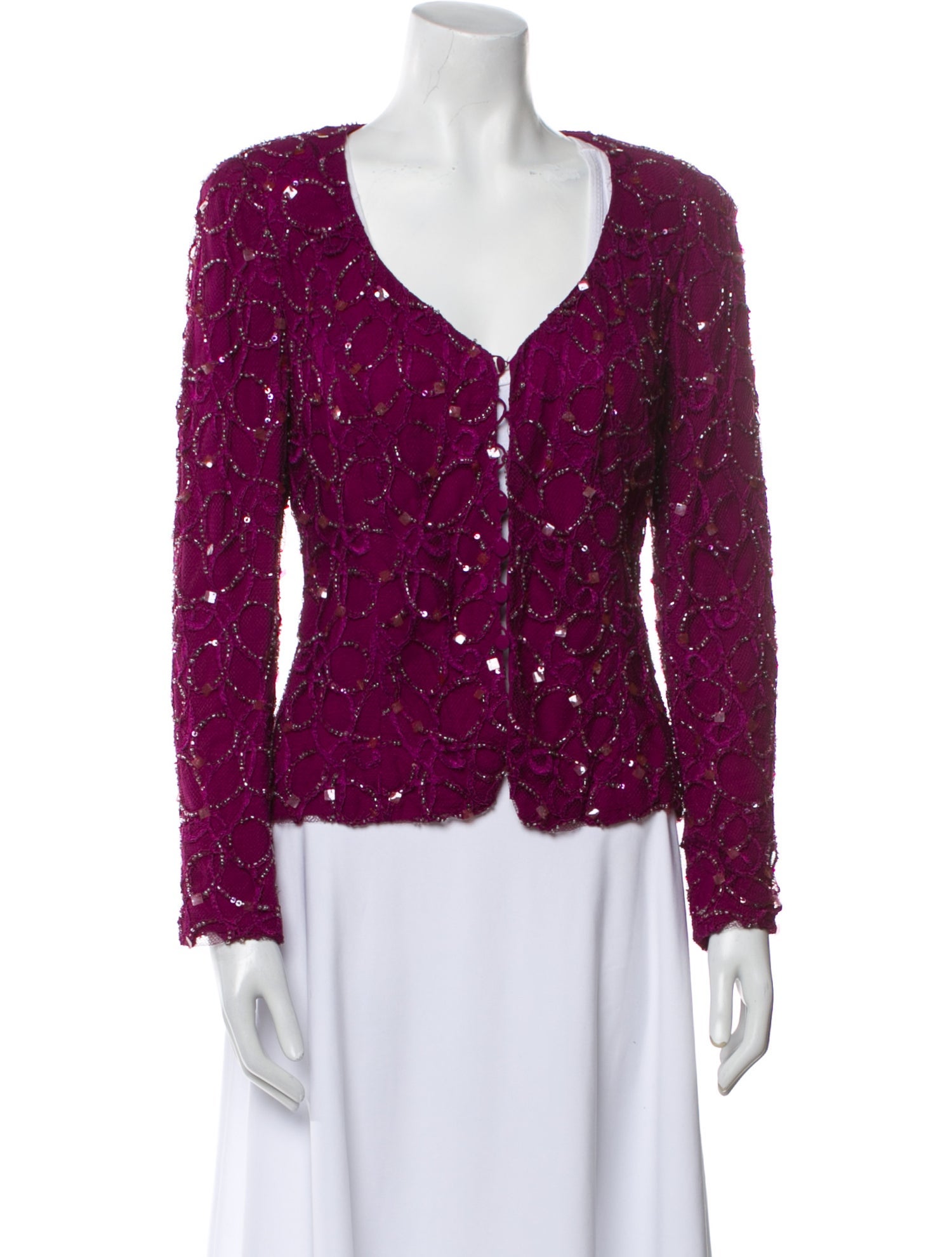 Rena Lange Printed Evening Jacket