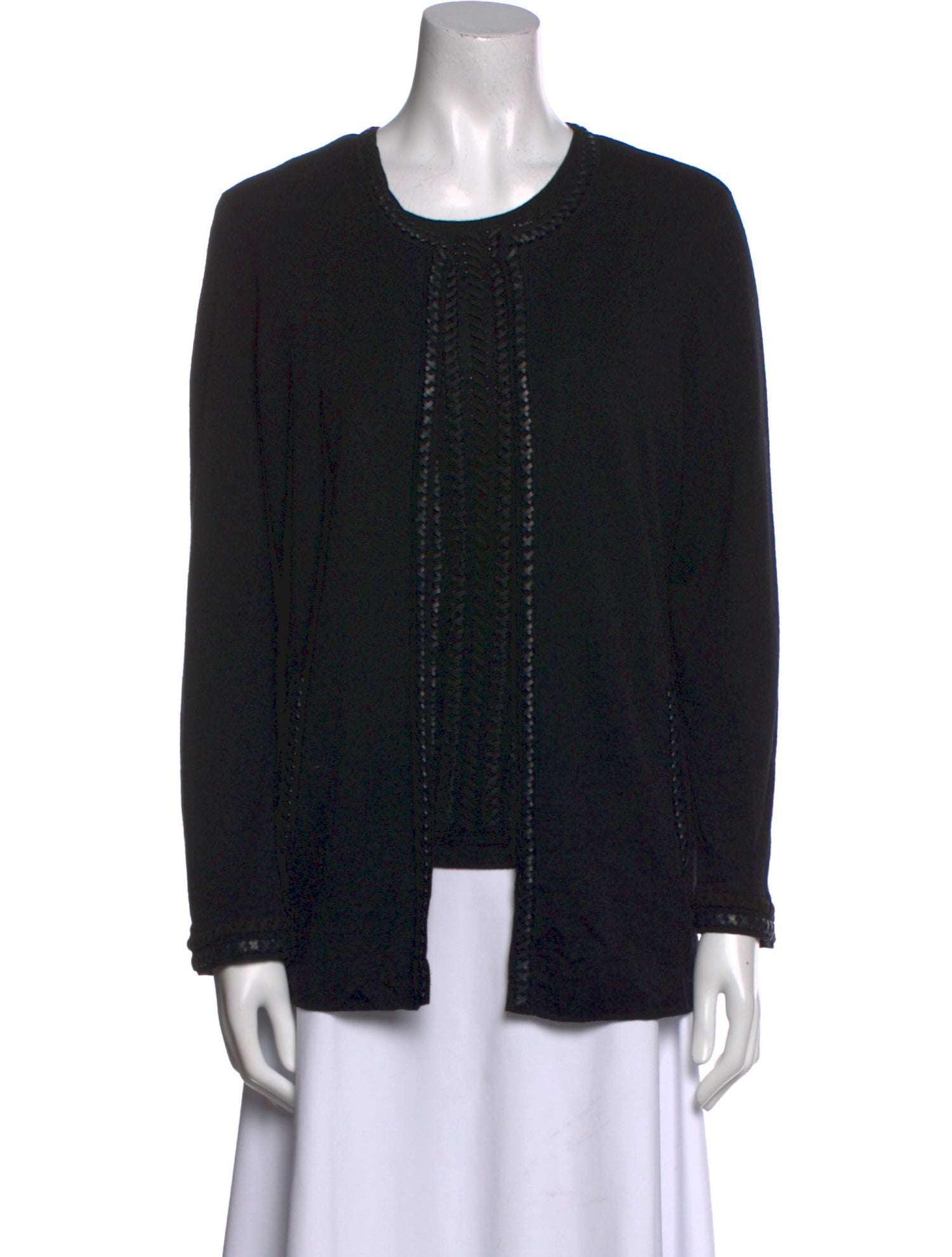 Rena Lange Virgin Wool Scoop Neck Sweater