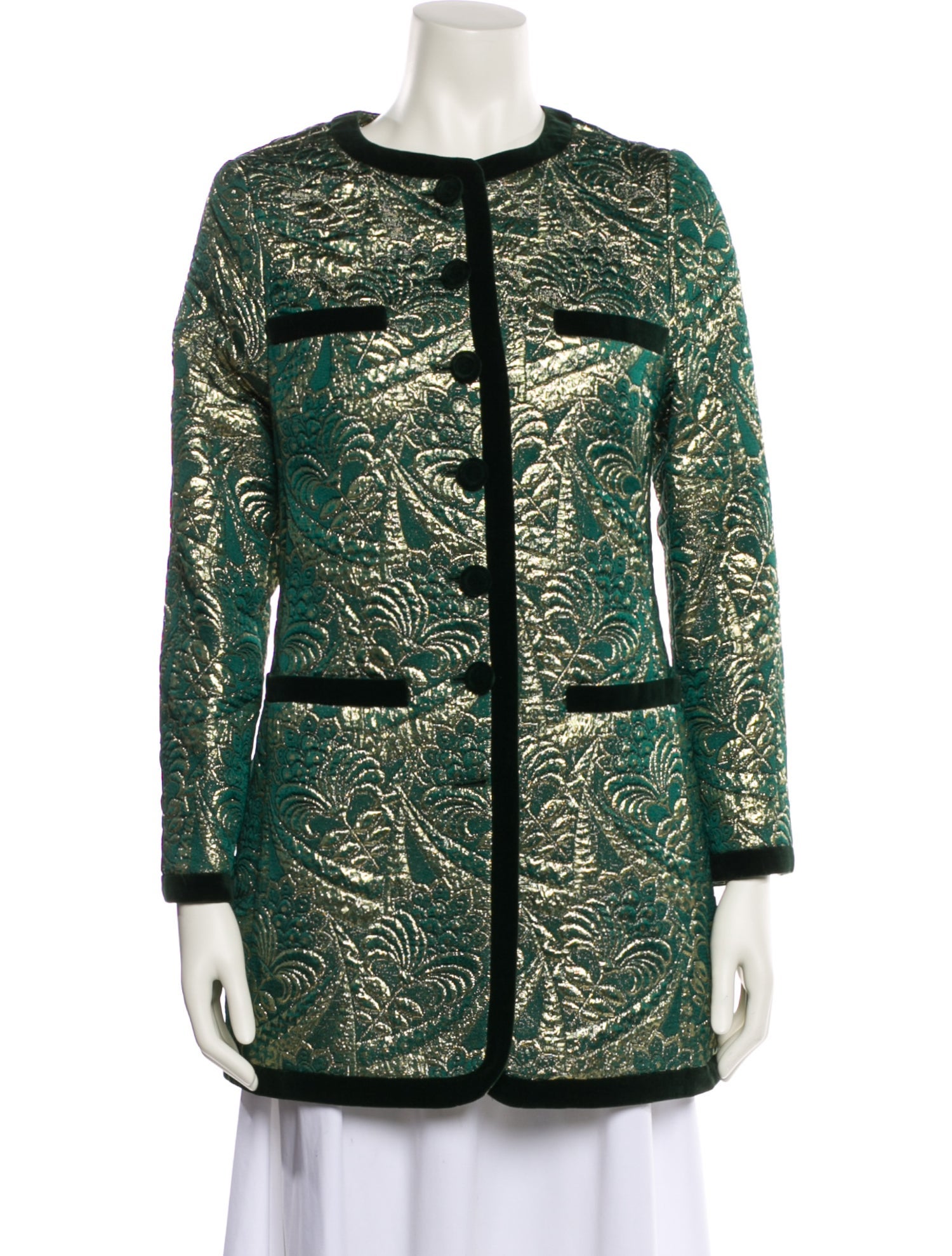 Rena Lange Printed Evening Jacket