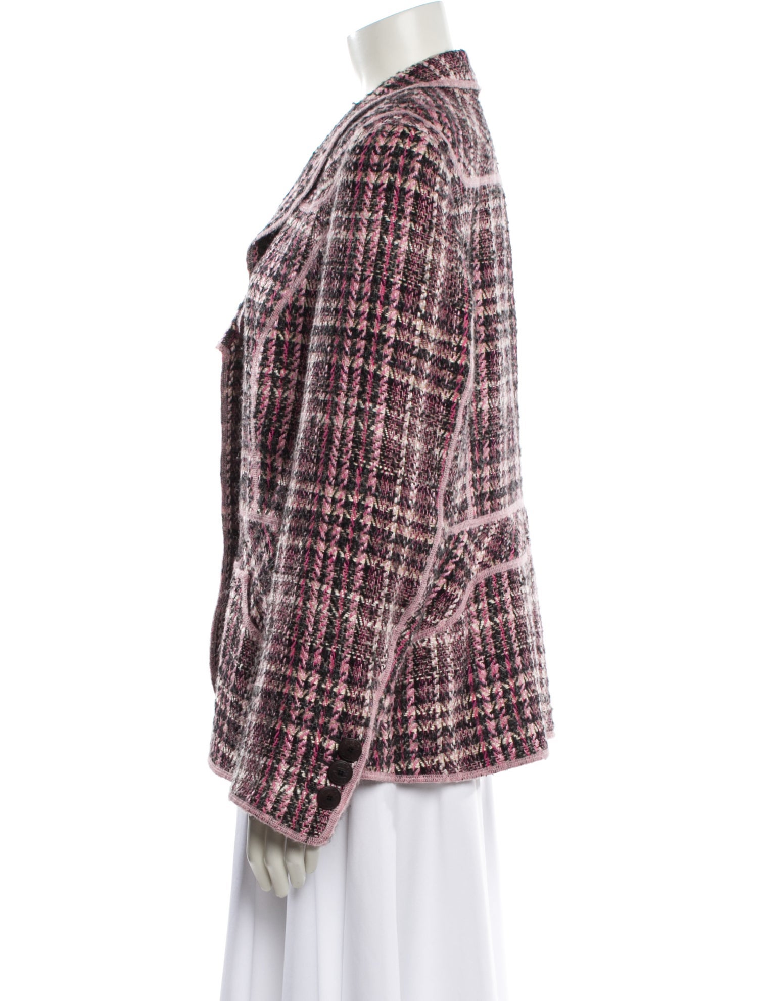 Rena Lange Plaid Print Blazer