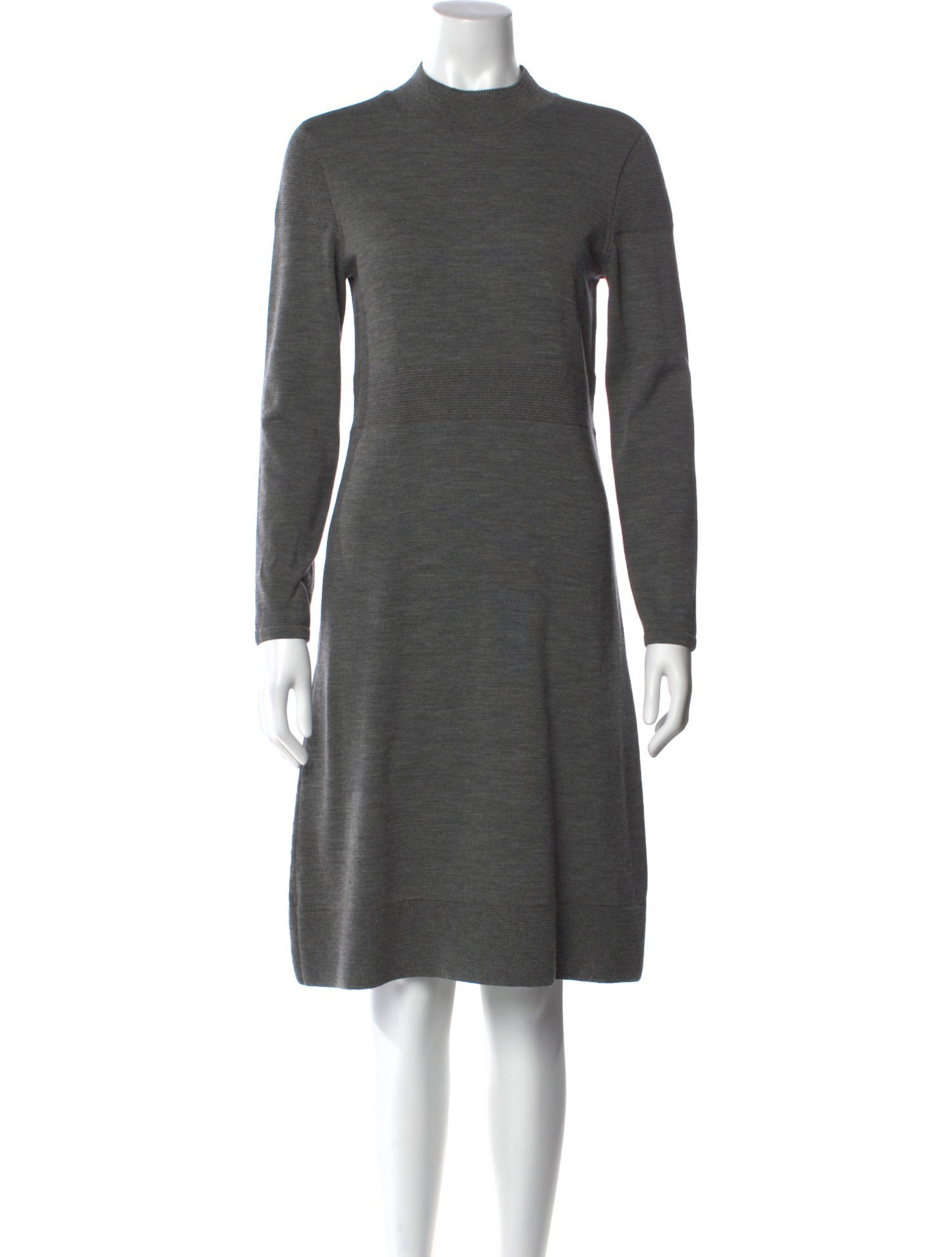 Rena Lange Virgin Wool Knee-Length Dress