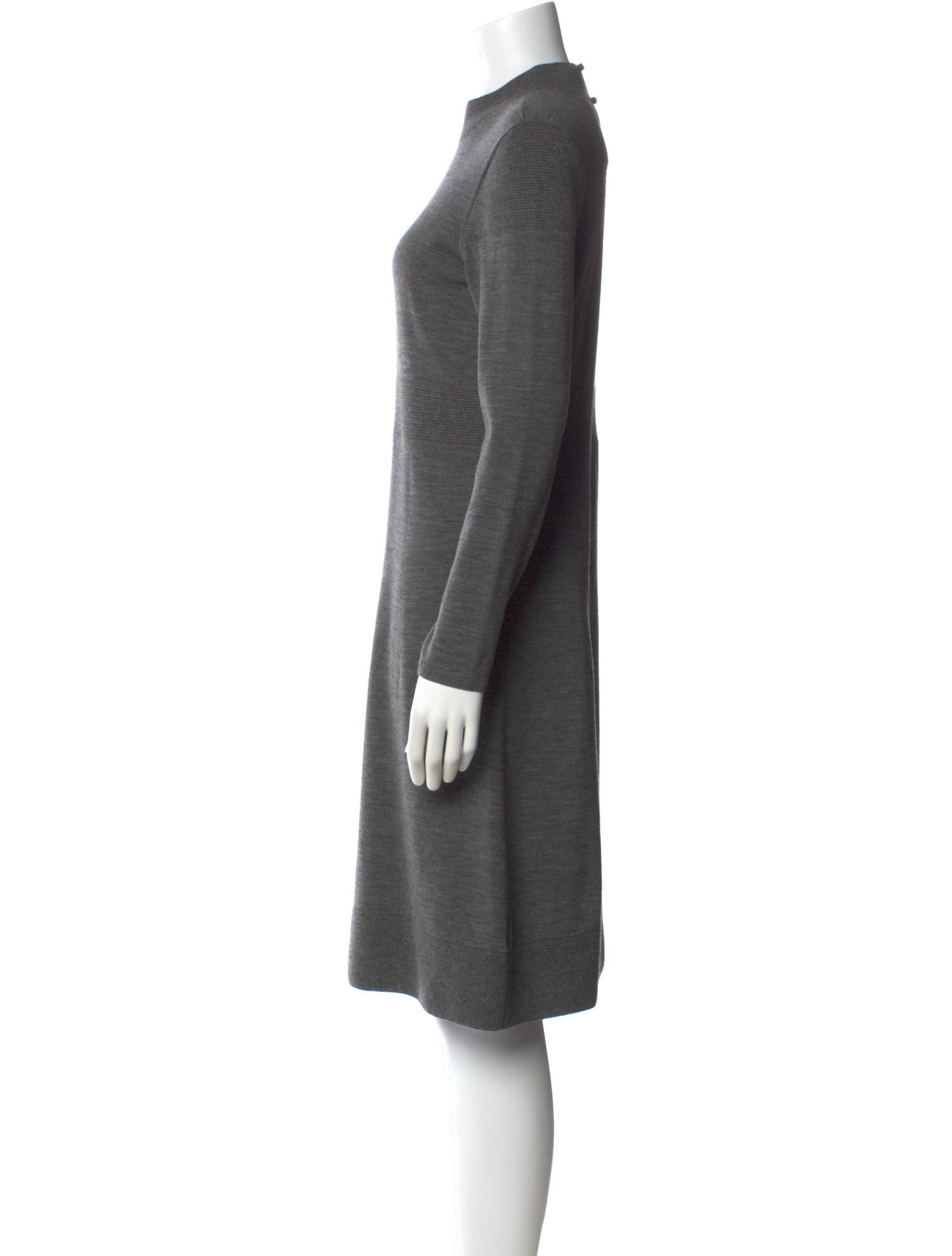 Rena Lange Virgin Wool Knee-Length Dress