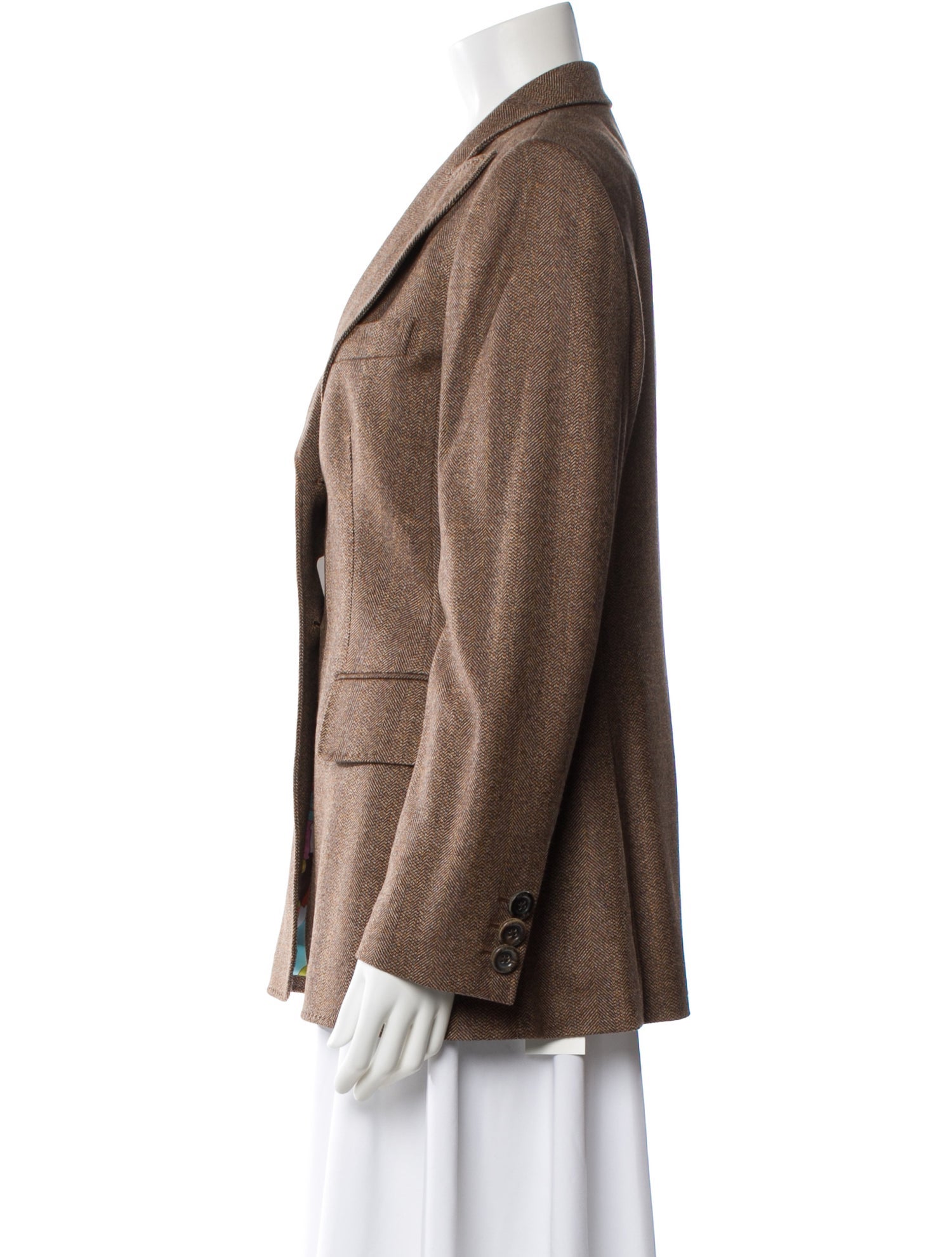 Rena Lange Virgin Wool Striped Blazer w/ Tags