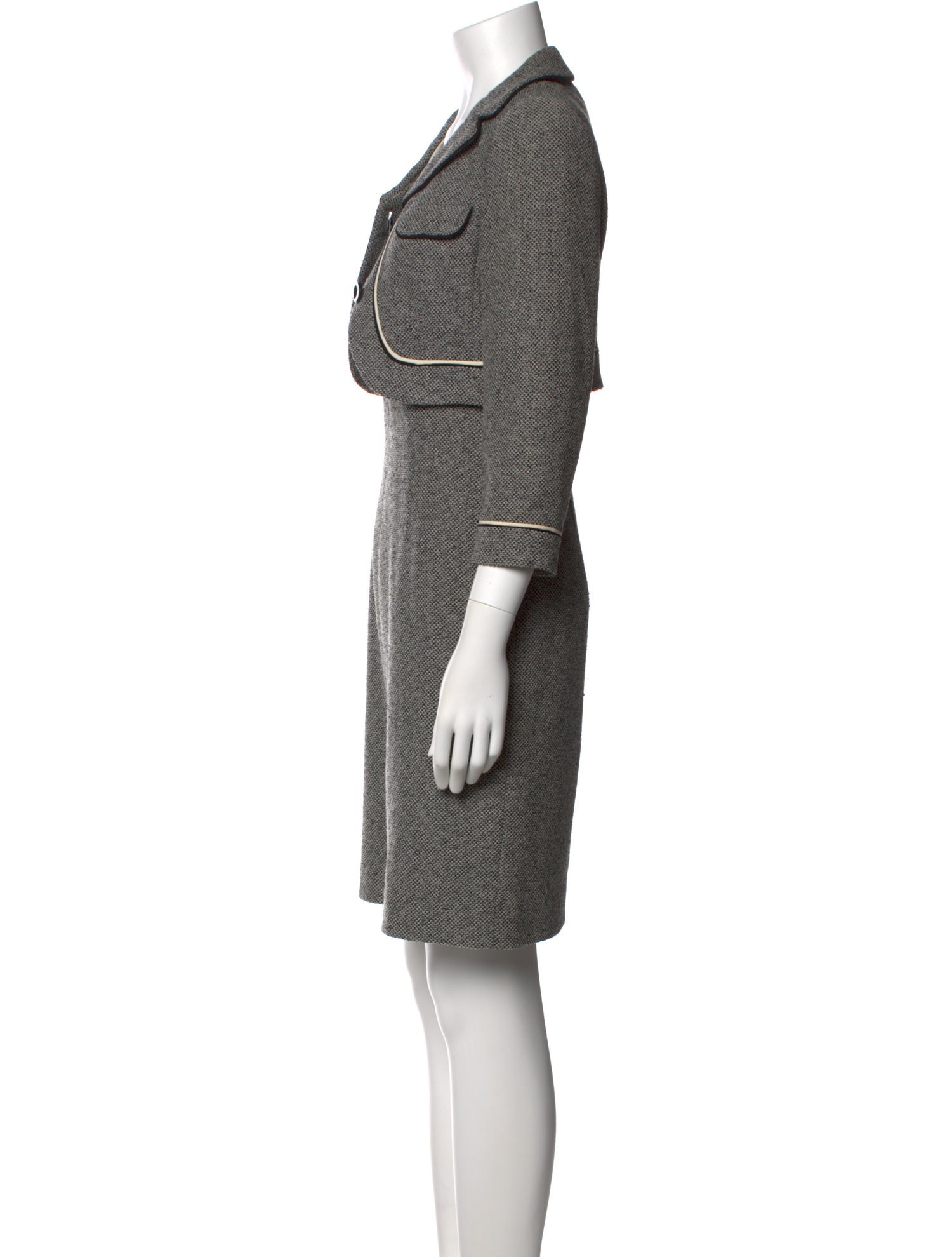 Rena Lange Virgin Wool Mini Dress