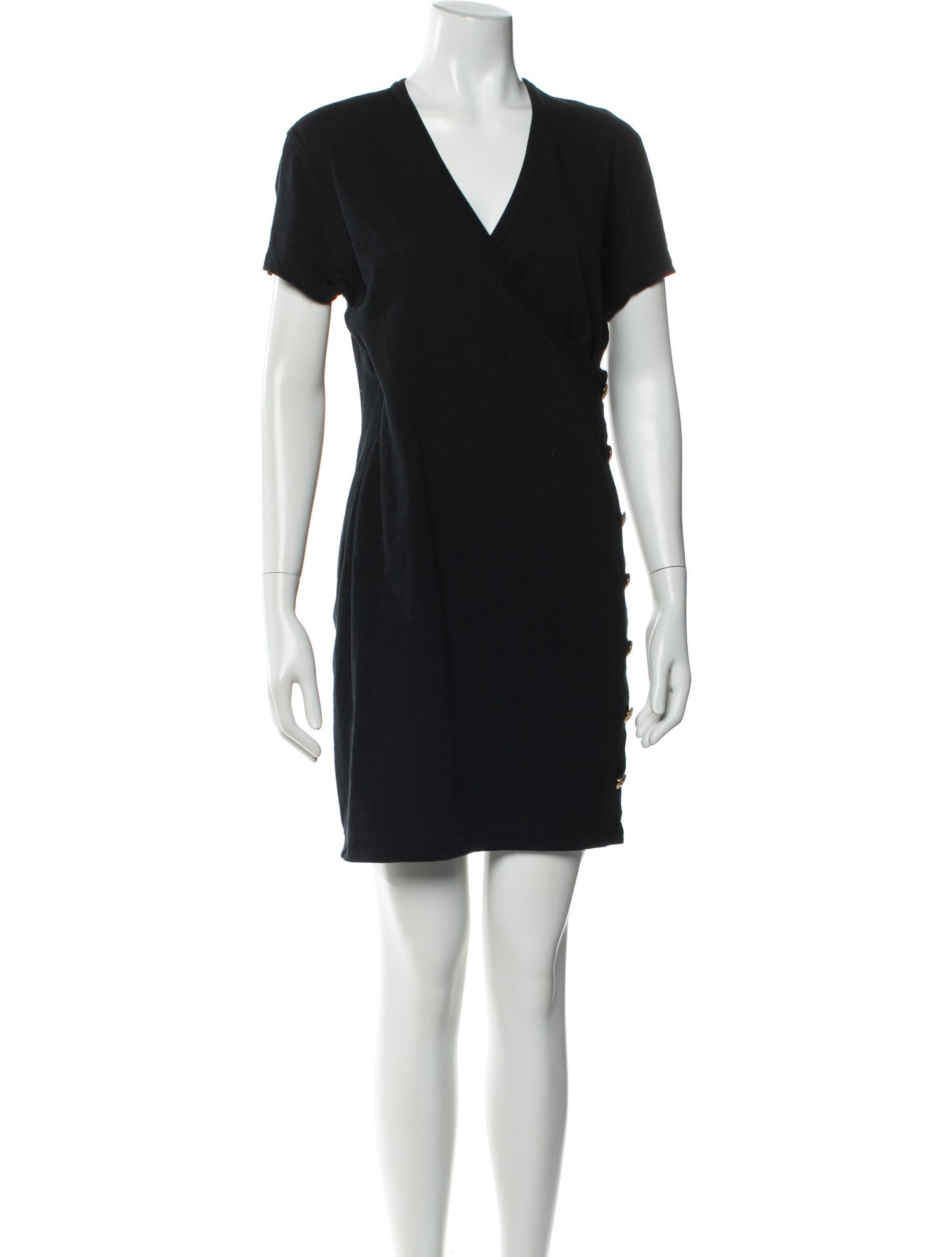 Rena Lange V-Neck Mini Dress