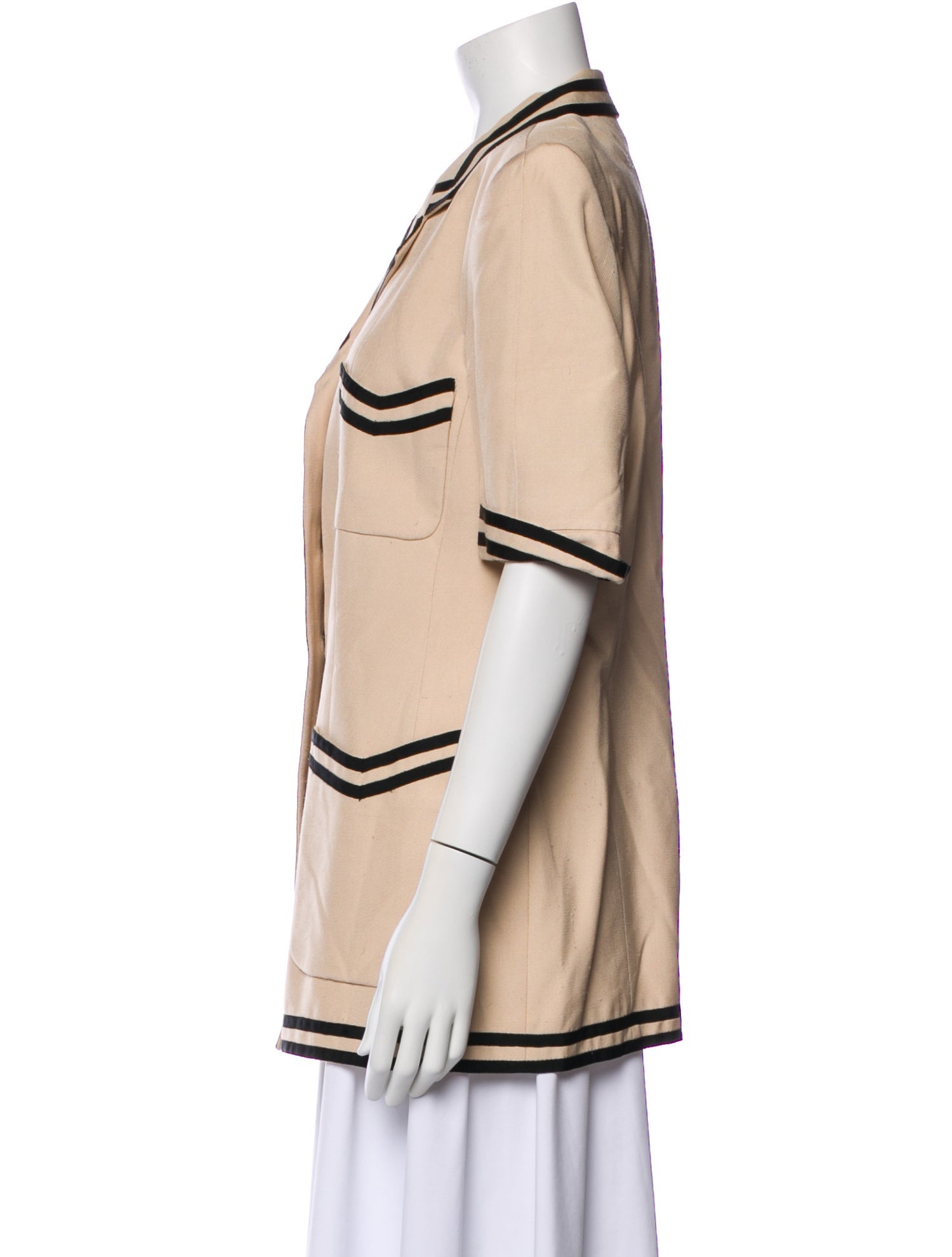 Rena Lange Silk Biker Jacket