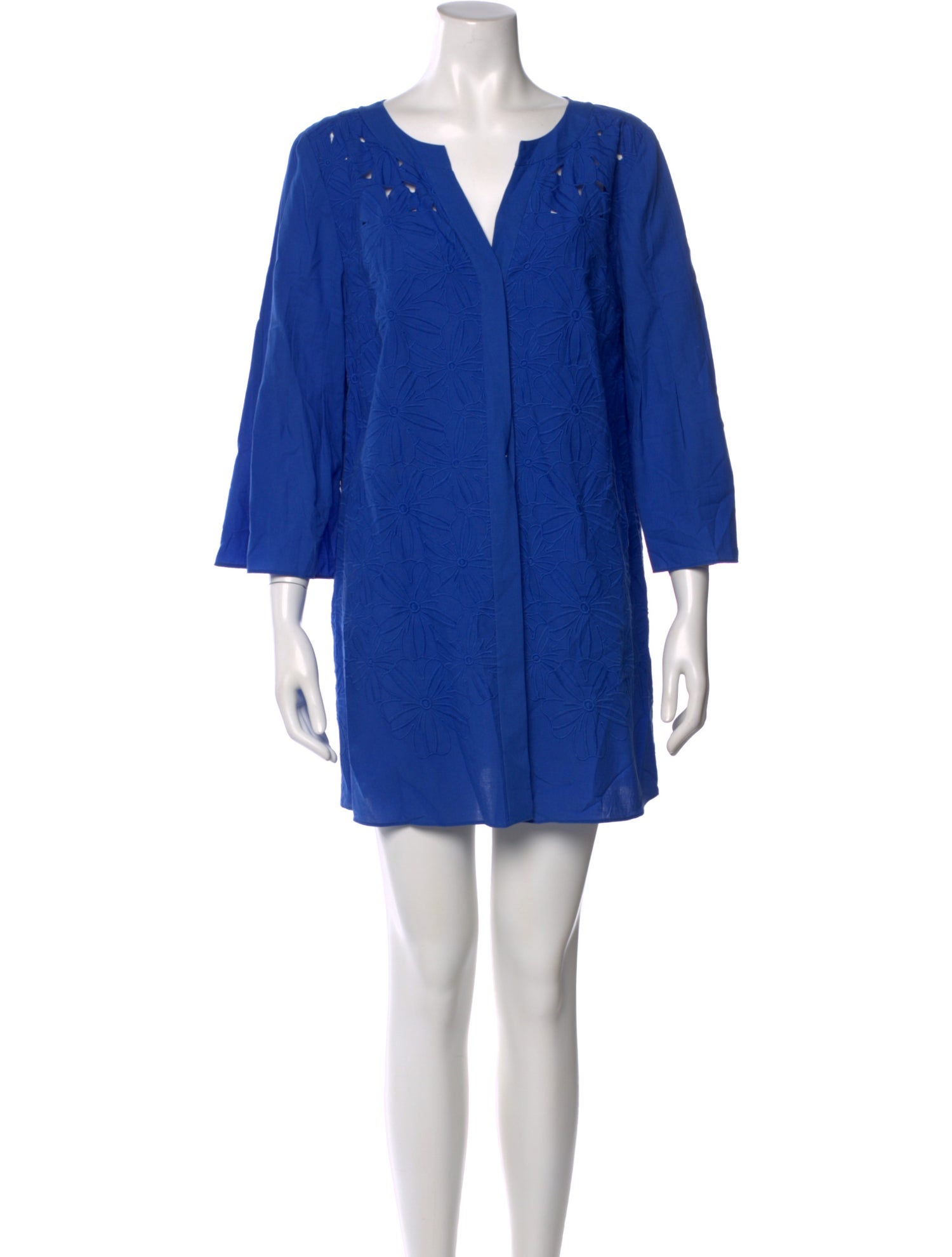 Rena Lange V-Neck Mini Dress w/ Tags