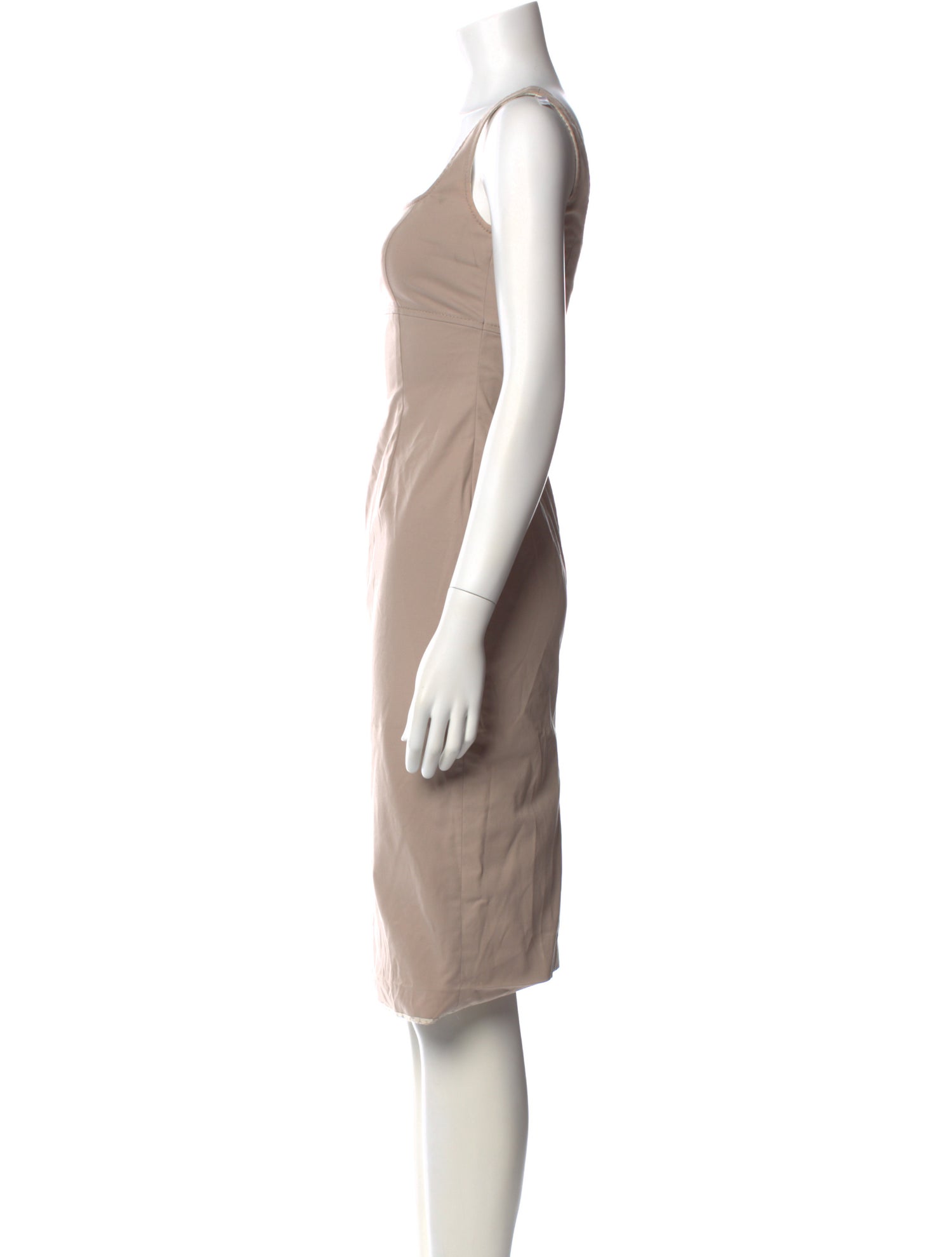 Rena Lange Square Neckline Knee-Length Dress