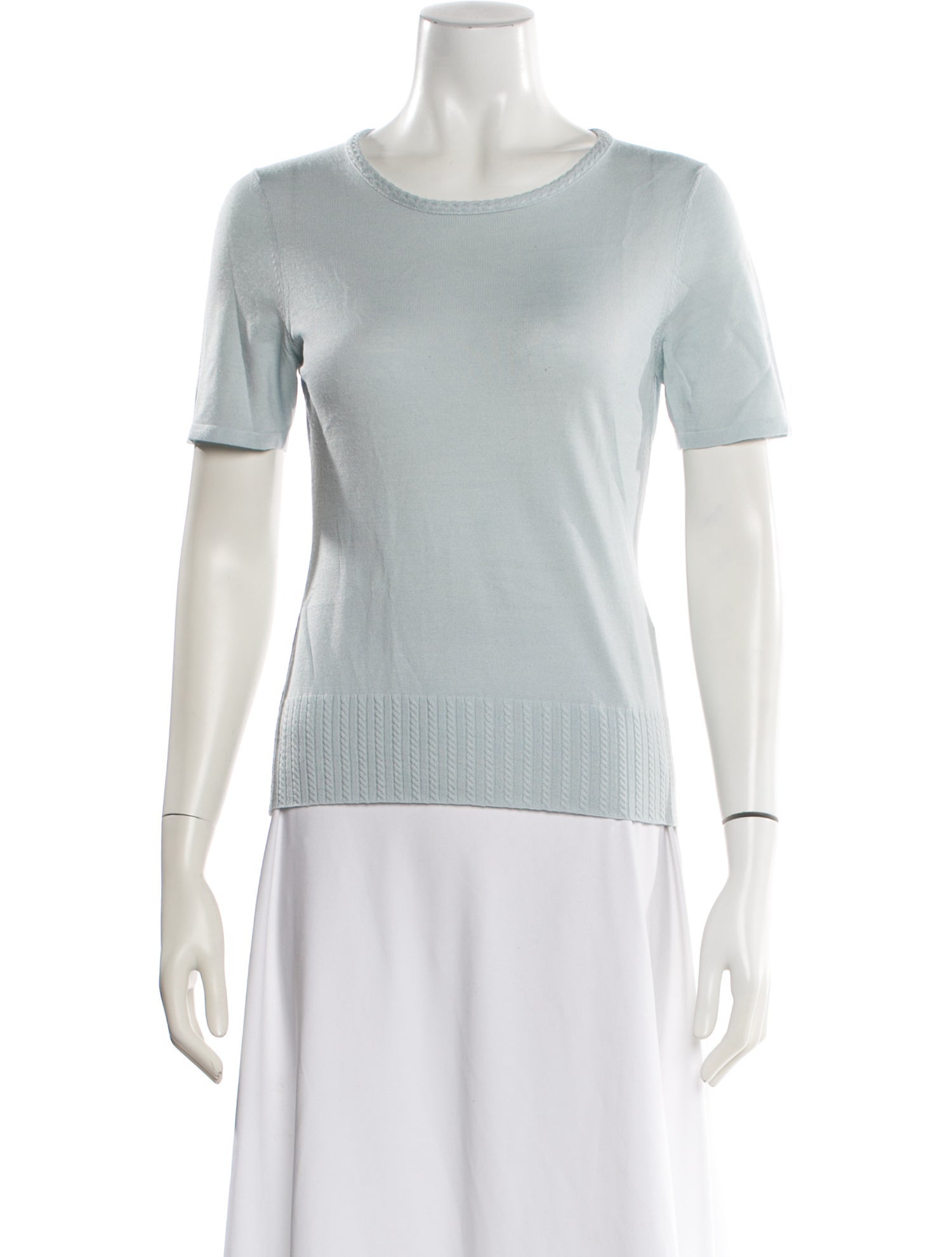 Rena Lange Wool Crew Neck T-Shirt